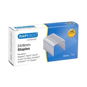 Picture 1 of Nieten Rapesco 24 6mm 5000 stuks zilver
