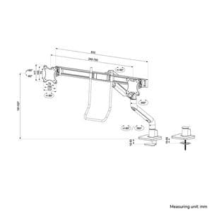 Picture 5 of Monitorarm Neomounts DS75S-950BL2 zwart