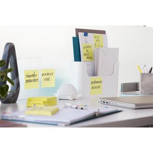 Picture 2 of Memoblok 3M Post-it 622 Super Sticky 47.6x47.6mm geel 21 + 3 gratis