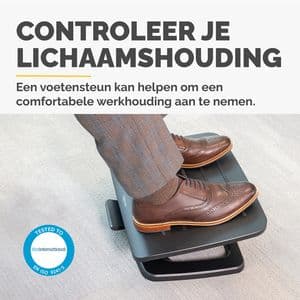 Picture 4 of Voetensteun Fellowes Hana LT zwart
