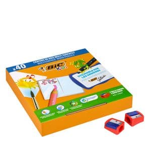 Picture 3 of Kleurpotloden Bickids Multi Surface + 2 puntenslijpers ass 10kl 40st