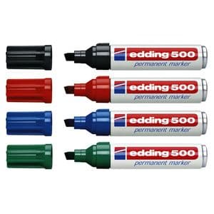 Picture 1 of Viltstift edding 500 schuin 2-7mm zwart