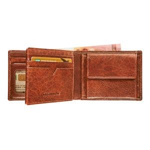 Picture 2 of Portemonee Maverick Rough Gear met kleingeldvak RFID leer cognac