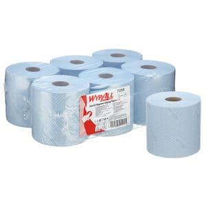 Picture 1 of Poetspapier WypAll L10 1-laags 800 vel blauw 7255