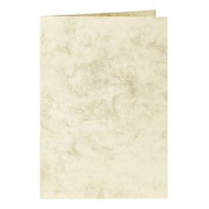Picture 1 of Correspondentiekaart Papicolor dubbel 105x148mm marmer ivoor pak à 6 stuks