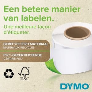 Picture 3 of Etiket Dymo LabelWriter industrieel 25x54mm 1 rol á 160 stuks wit