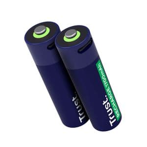 Picture 3 of Batterij Trust USB-C oplaadbaar AA 2 stuks