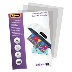 Picture 2 of Lamineerhoes Fellowes A4 2x80micron mat 100 stuks
