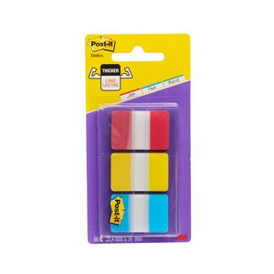 Picture 1 of Indextabs Post-it 686RYB 25.4x38.1mm strong blauw, rood, geel 66 tabs