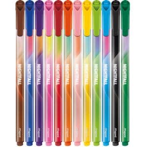 Picture 2 of Viltstift Maped Nightfall set á 12 kleuren