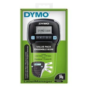 Picture 1 of Labelprinter Dymo LabelManager 160 draagbaar azerty 12mm zwart valuepack