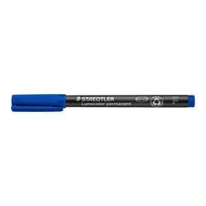 Picture 2 of Viltstift Staedtler Lumocolor 318 permanent F blauw