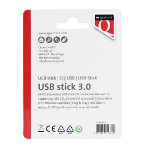Picture 2 of USB stick 3.0 Quantore USB-A 64GB zwart