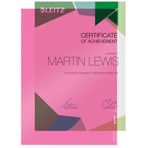 Picture 2 of Insteekmap L-model Leitz Premium copy safe 0.15mm PVC A4 rood 100 stuks