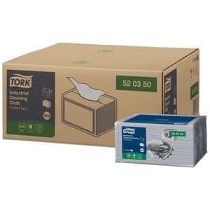 Picture 3 of Reinigingsdoek Tork W8 Premium Industrial 1-laags 55 vel grijs 520350