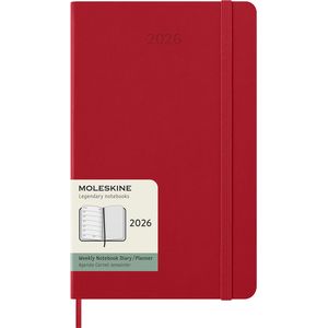 Picture 7 of Agenda 2026 Moleskine 12M Planner Weekly 7dagen/1pagina large hc scarlet red