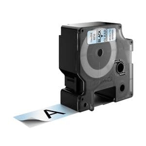 Picture 3 of Labeltape Dymo LabelManager D1 polyester 24mm zwart op transparant
