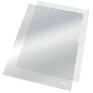 Picture 2 of Insteekmap L-model Esselte standaard copy safe 0.11mm PP A4 transparant 10 stuks