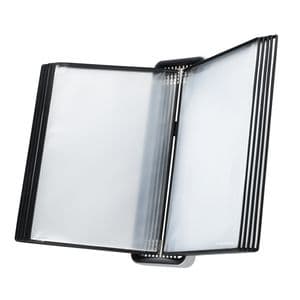 Picture 3 of Zichtpanelensysteem wand Tarifold VEO PP A4 met 10-tassen zwart
