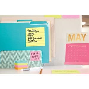 Picture 5 of Memoblok Post-it 660 lijn 102x152mm canary yellow
