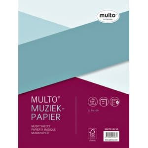 Picture 1 of Interieur Multo muziekpapier A4 23-rings 50 vel