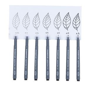 Picture 6 of Fineliner Staedtler Pigment 308 zwart 0.3mm