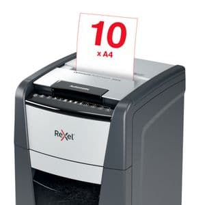 Picture 6 of Papiervernietiger Rexel Optimum Auto+ 300X P4 snippers 4x26mm