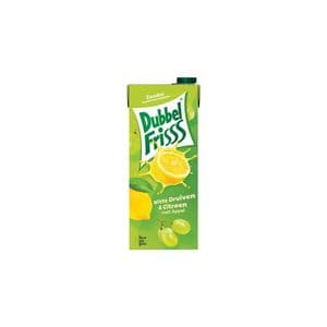 Picture 1 of Fruitdrank DubbelFrisss witte druif citroen pak 1500ml