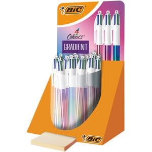 Picture 2 of Balpen Bic 4kleuren gradient medium assorti