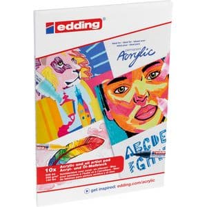 Picture 8 of Olie- en Acrylblok edding 30010 A4 10 vel 300 gram wit