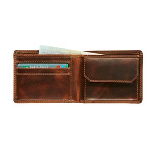 Picture 2 of Portemonee Maverick The Original compact met kleingeldvak RFID leer bruin