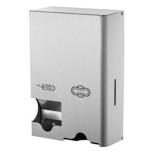 Picture 1 of Dameshygiënedispenser MediQo-line klein RVS fingerprint coating