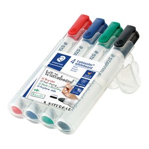 Picture 1 of Whiteboardmarker Staedtler Lumocolor 351 set à 4 stuks standaard assorti