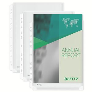Picture 2 of Harmonica showtas Leitz Premium met perforatiestrip 180µ PVC A4 5 stuks glashelder 5 stuks