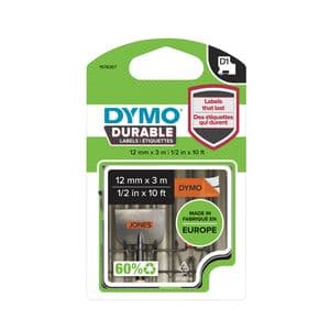 Picture 1 of Labeltape Dymo LabelManager D1 polyester 12mm zwart op oranje