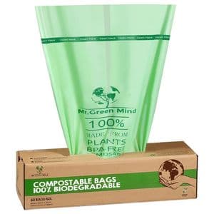 Picture 1 of Afvalzak bio Mr.Green Mind 60x80cm 60 liter dispenser 60 stuks