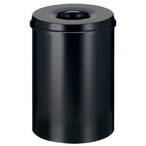 Picture 3 of Papierbak met vlamdover Vepabins 30liter Ø33.5cm zwart