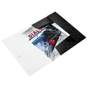 Picture 2 of Elastomap Leitz WOW A4 3 kleppen PP zwart