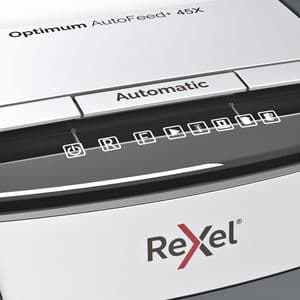 Picture 4 of Papiervernietiger Rexel Optimum Auto+ 45X snippers 4x28mm