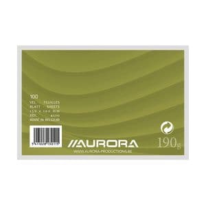 Picture 1 of Systeemkaart Aurora 150x100mm blanco 190gr wit 100 vel
