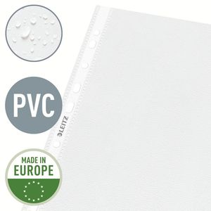 Picture 2 of Showtas Leitz Premium standaard 11-gaats copy safe 0.085mm PP A4 transparant 100 stuks