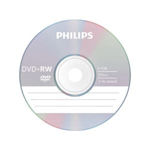 Picture 2 of DVD+RW Philips 4.7GB 4x SP 10 stuks