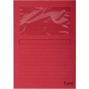 Picture 1 of Venstermap Exacompta Forever L-model 120gr rood 100 stuks
