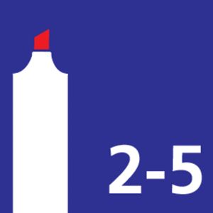 Picture 1 of Permanent marker Artline 190 Dry Safe Eco schuin 2-5mm assorti 4 stuks