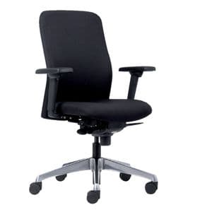 Picture 2 of Bureaustoel Euroseats Milano synchroom zwart