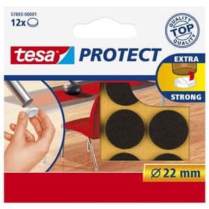 Picture 1 of Beschermvilt tesa® Protect anti-kras Ø22mm bruin 12 stuks