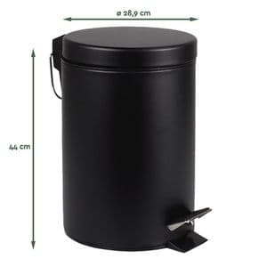 Picture 2 of Pedaalemmer BRASQ 20 liter zwart