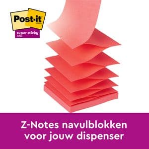 Picture 4 of Memoblok Post-it 3M Z-Note R330 Super Sticky 76x76mm Carnival 6 stuks