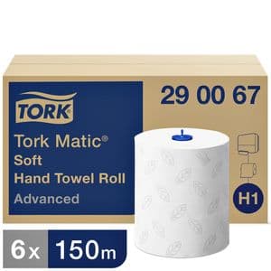 Picture 1 of Handdoekrol Tork H1 Matic Advanced 2-laags 150m wit 290067