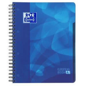 Picture 1 of Projectboek Oxford School A4+ lijn 4-gaats 240 pagina's 80gr blauw